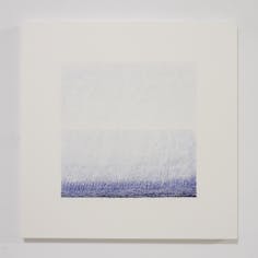 horizon A square (1:1) / drawing for brush, ink and paper-single dip-